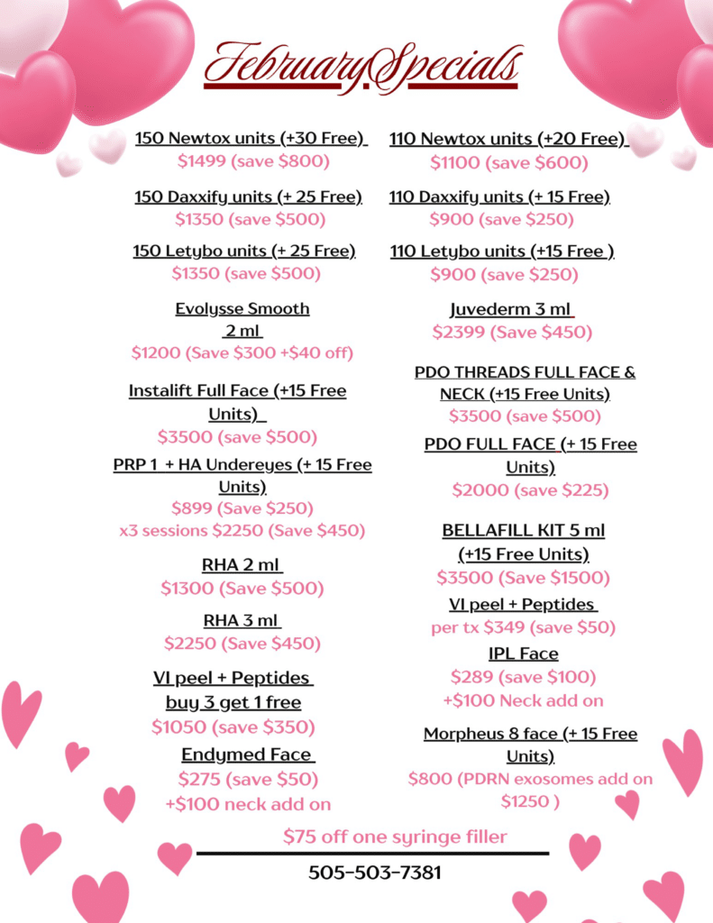 FEB SPECIALS Specials