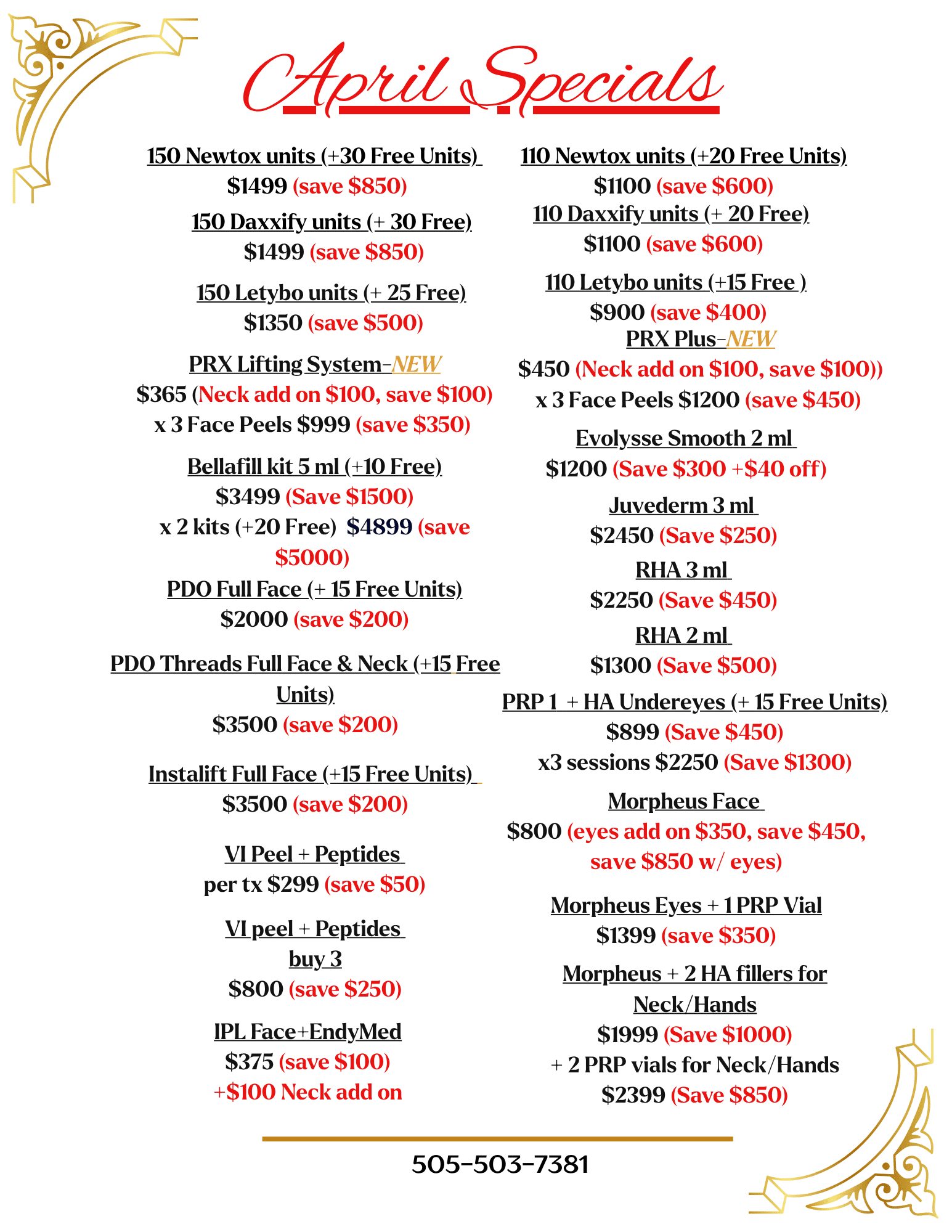 April specials 1 April Specials