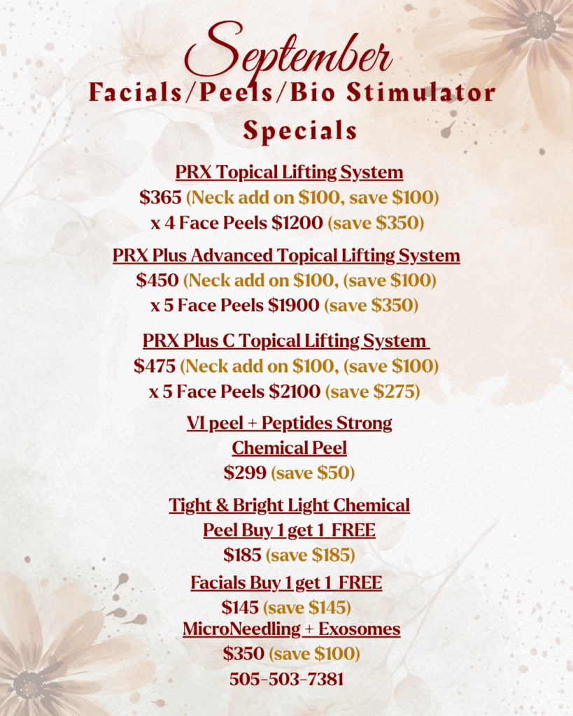 Sept Peels Specials